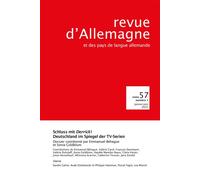 Revue d'Allemagne et des pays de langue allemande n°57-1/2025