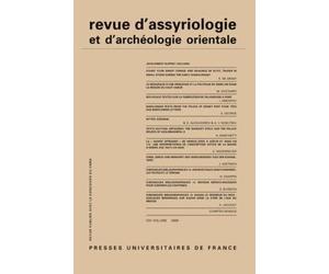 Revue D'assyriologie Et D'archéologie Orientale N° 103/2009