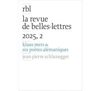 Revue de Belles-Lettres, 2025, 2