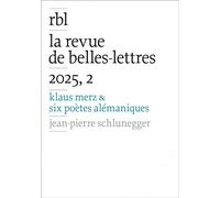 Revue de Belles-Lettres, 2025, 2 - Terrance Hayes - Baconniere - broché - Revue