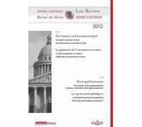 Revue De Droit Henri Capitant N° 3-4 2012 - La Primauté De L'exécution En Nature - Les Professions Juridiques