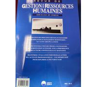 Revue De Gestion Des Ressources Humaines N° 109 - Mobilisation Des Processus Rh Par Les Managers