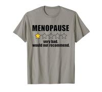 Revue DE LA MÉNOPAUSE Très Mauvais ne recommanderait Pas Star Rate Meme T-Shirt