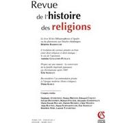 Revue de l'histoire des religions - Nº1/2022 Varia Collectif (Auteur)