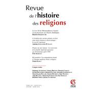Revue de l'histoire des religions - Nº1/2022 Varia: Varia