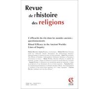 Revue de l'histoire des religions - Nº2/2026