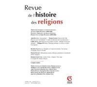Revue de l'histoire des religions - Nº3/2021 Théologie politique et sciences sociales : Autour d'Eri