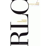 Revue de littérature comparée - N°4/2010 Hommage à Charles Dédéyan - Pierre Brunel - Didier-Erudition - broché - Revue