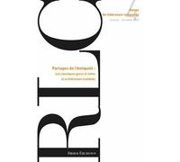 Revue de littérature comparée - N°4/2012 Partages de l'Antiquité: les classiques grecs et latins et la littérature mondiale - Pierre Brunel - Didier-Erudition - broché - Revue