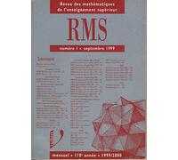 Revue de Mathématiques Spéciales, numéro 1, septembre 1999