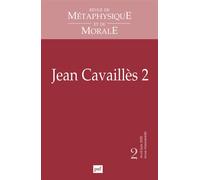 Revue de métaphysique et de morale 2020-2 Jean cavailles (2) - Collectif - Puf - broché - Revue