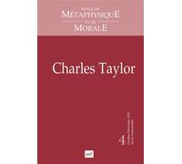 Revue de métaphysique et de morale 2020-4 Charles Taylor - Collectif - Puf - broché - Revue