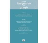 Revue de metaphysique et morale, 2023-4 Collectif (Auteur)