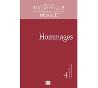 Revue De Metaphysique Et De Morale N.2015 4 - Hommages