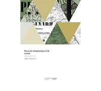 Revue de métaphysique et de morale - Société française de philosophie - Hachette Bnf - broché - Livre
