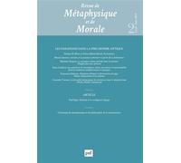 REVUE DE METAPHYSIQUE ET MORALE, 2024-2: Les paradoxes dans la philosophie antique