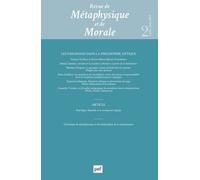 REVUE DE METAPHYSIQUE ET MORALE, 2024-2: Les paradoxes dans la philosophie antique