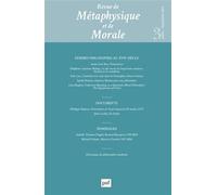 REVUE DE METAPHYSIQUE ET MORALE, 2024-3: Femmes philosophes à l’époque moderne