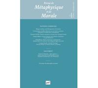 Revue de metaphysique et morale, 2025-4 Notions communes - Collectif - Puf - broché - Revue