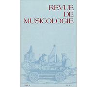 Revue de musicologie tome 78, n° 1 (1992)