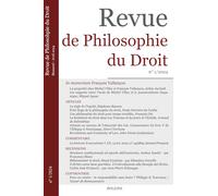 Revue de Philosophie du Droit 1/2024