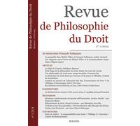 Revue de Philosophie du Droit n° 1 - Pierre-Hugues Barré - Boleine - broché - Revue