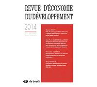 Revue d'economie du developpement 2014/3