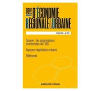 Revue D'économie Régionale Et Urbaine Nº1/2022