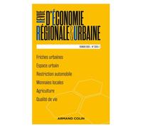 Revue d'économie régionale et urbaine Nº1/2023 Varia - Collectif - Armand Colin - broché - Revue