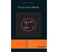 Revue des Collèges de Clinique psychanalytique du Champ Lacanien n°11 Ce qui nous affecte - Anne Castelbou Branaa - Hermann - broché - Revue