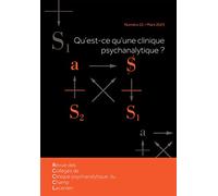 Pierre Pérez – Revue des Collèges, Clinique psychanalytique n°22 (Champ Lacanien) – Broché