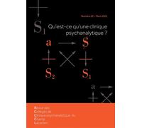 Revue des Collèges de Clinique psychanalytique du Champ Lacanien n°22 Qu'est-ce qu'une clinique psychanalytique ? - Pierre Pérez - Hermann - broché - Revue