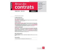 Revue des Contrats 02/2026 - Collectif - Lgdj - broché - Revue