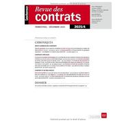 Revue des Contrats 04/2025