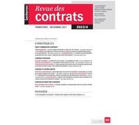 Revue des contrats 4-2023 Collectif (Auteur)