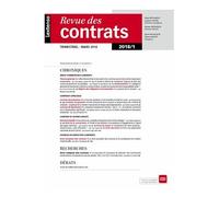 Revue Des Contrats N° 1/2018
