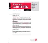 Revue Des Contrats N°1-2024