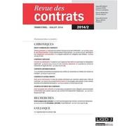 Revue des contrats n 2 - 2014 Collectif (Auteur)