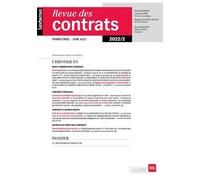 Revue des Contrats N°2-2022 - Collectif - Lgdj - broché - Revue