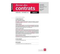 Revue Des Contrats N°3-2022 - 3 2022