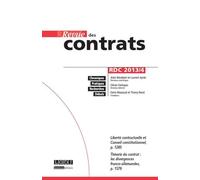 Revue des contrats n 4 - 2013 Tome 4-2013 - Collectif - Lgdj - broché - Revue