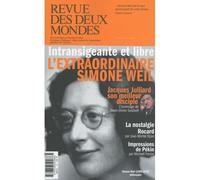 Revue des Deux Mondes Octobre 2023 - Simone Weil, la philosophe de la vérité - Collectif - Revue Des Deux Mondes - broché - Revue