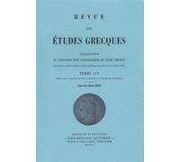 Revue des études grecques Janvier-Juin 2004, 117-1 - Collectif - Classiques Garnier - broché - Revue