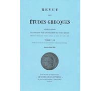Revue des études grecques (Janvier-Juin 2005, 118-1)