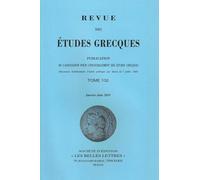 Revue des études grecques (Janvier-Juin 2019, 132-1)