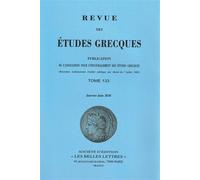 Revue des études grecques Janvier-Juin 2020, 133-1 - Collectif - Classiques Garnier - broché - Revue