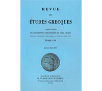 Revue des études grecques Janvier-Juin 2021, 134-1 - Collectif - Classiques Garnier - broché - Revue