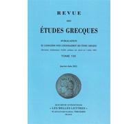 Revue des études grecques Janvier-Juin 2022, 135-1 - Collectif - Classiques Garnier - broché - Revue