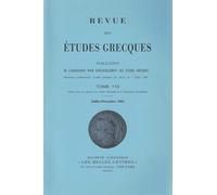 Revue des études grecques (Juillet-Décembre 2002, 115-2)