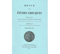 Revue des études grecques (Juillet-Décembre 2005, 118-2)